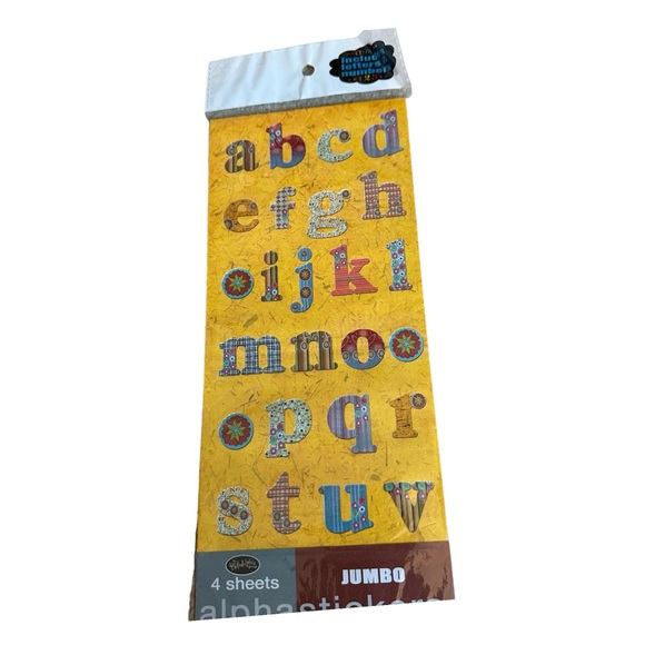🆕Lot of 6 Different Jumbo Letters/Numbers Sticker Pks For Scrapbooking/Journals - Picture 2 of 7